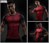 Fitness Compression T-Shirts - Avengers