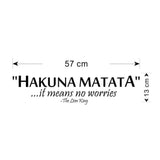 Hakuna Matata Quote Wall Decal - The Lion King