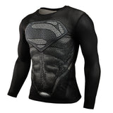 Superman Black Armor Compression T-Shirt - Justice League