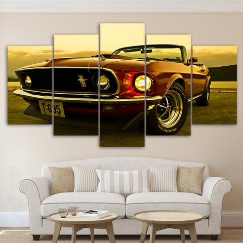 5 Piece 1969 Ford Mustang Canvas - Fast and Furious