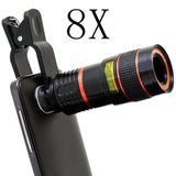 High Definition 8X & 12X Universal Optical Clip-on Smartphone Lens - Gadgets